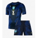 Billige Fotballdrakt Brasil Bruno Guimaraes #8 Replika Bortedraktsett Barn VM 2026 Kortermet (med bukser)